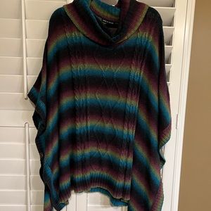 Cable & Gauge Sweater Poncho